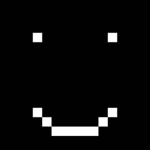 A smile drawn in m68k assembly